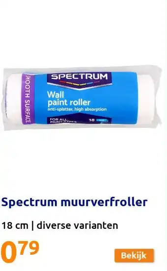 Action Spectrum muurverfroller aanbieding