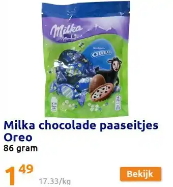 Action Milka chocolade paaseitjes Oreo aanbieding