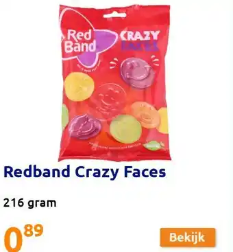 Action Redband Crazy Faces aanbieding