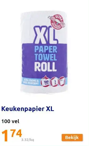 Action Keukenpapier XL aanbieding