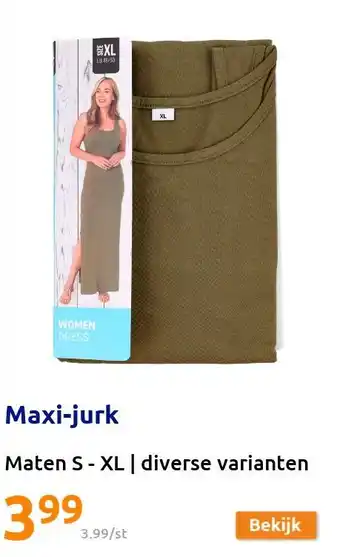 Action Maxi-jurk aanbieding