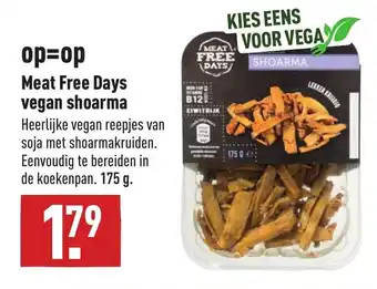 ALDI Meat free days vegan shoarma 175g aanbieding