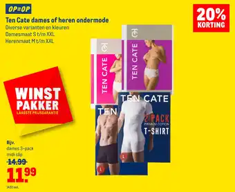 Makro Ten Cate dames of heren ondermode aanbieding