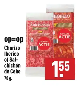 ALDI Chorizo iberico of sal-chichon de cebo 70g aanbieding