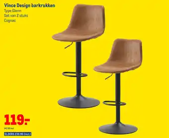 Makro Vince Design barkrukken aanbieding