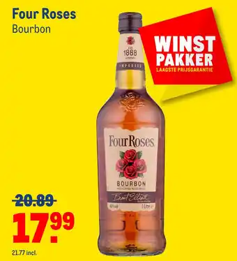 Makro Four Roses Bourbon aanbieding