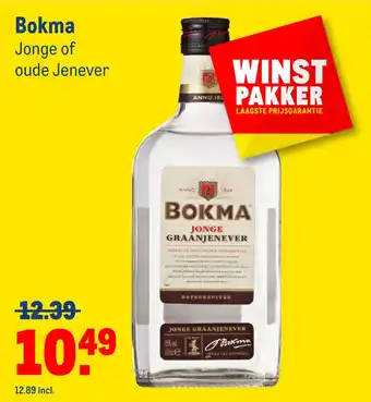 Makro Bokma Jonge of oude Jenever aanbieding