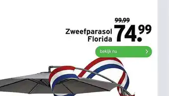 GAMMA Zweefparasol florida aanbieding