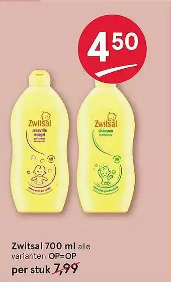 Etos Zwitsal 700 ml aanbieding