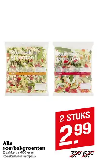 Coop Alle roerbakgroenten 400 gram aanbieding