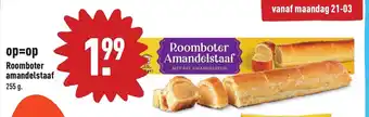 ALDI Roomboter amandelstaaf 255g aanbieding