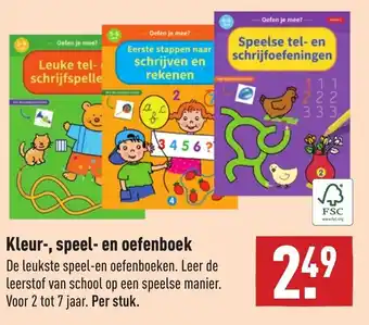 ALDI Kleur-, speel- en oefenboek aanbieding