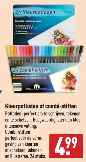 ALDI Kleurpotloden of combi-stiften aanbieding