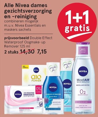 Etos Nivea dames gezichtsverzorging en -reiniging aanbieding