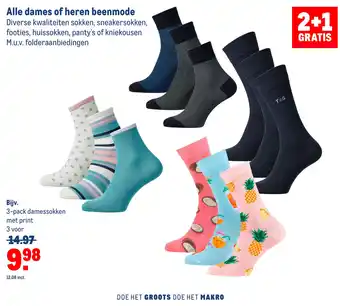 Makro Alle dames of heren beenmode aanbieding