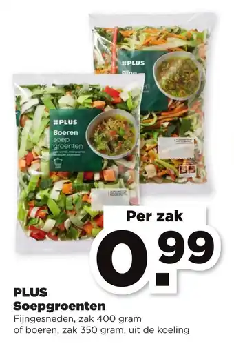 PLUS PLUS Soepgroenten aanbieding