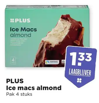 PLUS PLUS Ice macs almond 4 st aanbieding