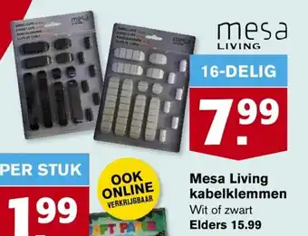 Hoogvliet Mesa Living kabelklemmen aanbieding