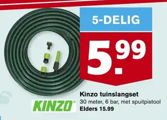 Hoogvliet Kinzo tuinslangset aanbieding