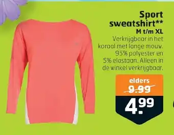 Trekpleister Sport sweatshirt aanbieding