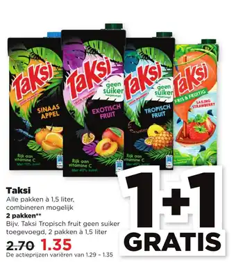 PLUS Taksi aanbieding