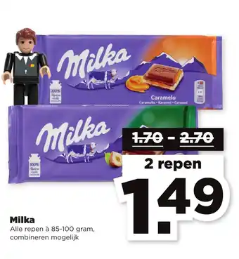 PLUS Milka 2st aanbieding