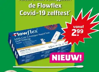 Trekpleister De Flowflex Covid-19 zelftest aanbieding