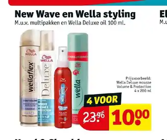 Kruidvat New Wave en Wella styling 100 ml aanbieding