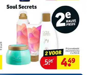 Kruidvat Soul Secrets douchemilk Joy aanbieding