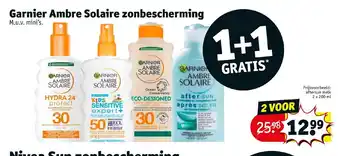 Kruidvat Garnier Ambre Solaire zonbescherming aanbieding