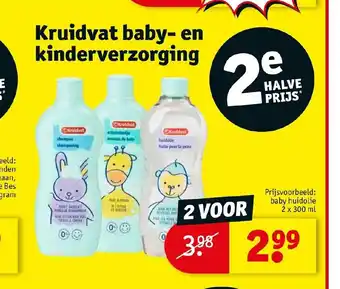 Kruidvat Baby-en kinderverzorging 2 x 300 ml aanbieding