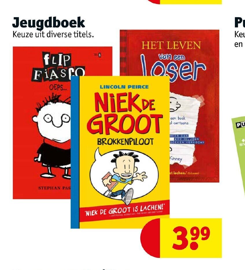Jeugdboek aanbieding bij Kruidvat