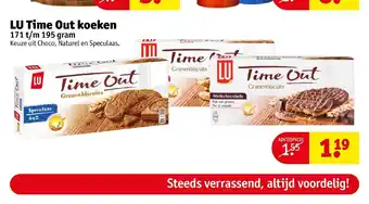 Kruidvat Lu Time Out koeken 171 t/m 195 gram aanbieding