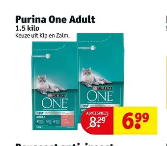 Kruidvat Purina One Adult 1.5 kilo aanbieding