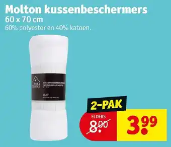 Kruidvat Molton kussenbeschermers 60 x 70cm aanbieding