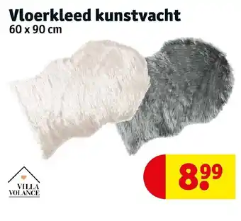 Kruidvat Vloerkleed kunstvacht 60 x 90cm aanbieding