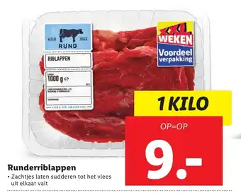 Lidl Runderriblappen aanbieding
