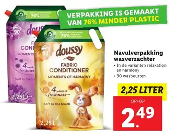 Lidl Navulverpakking wasverzachter aanbieding