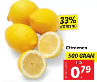 Lidl Citroenen 500g aanbieding