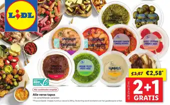 Lidl Alle verse tapas aanbieding