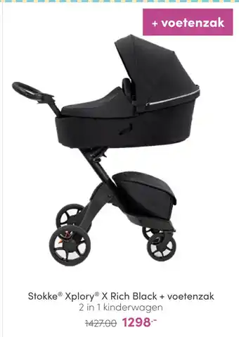 Baby & Tiener Stokke Xplory X Rich Black + voetenzak aanbieding