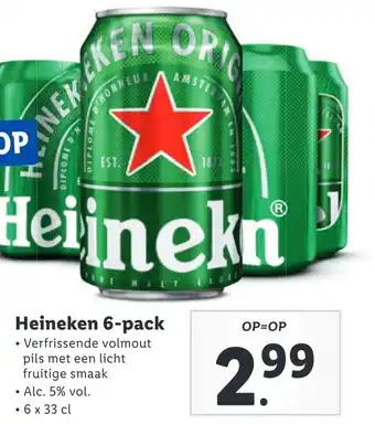 Lidl Heineken 6-pack aanbieding