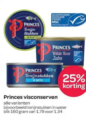 Spar Princes Visconserven 25% Korting 160g aanbieding