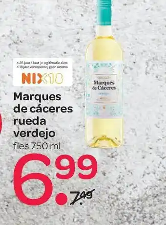 Spar Marques De Cáceres Rueda Verdejo 750ml aanbieding