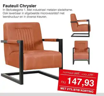 Woonsquare Fauteuil Chrysler aanbieding