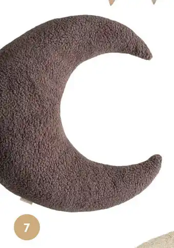 Baby & Tiener Maan Kussen Luna Donkerbruin aanbieding