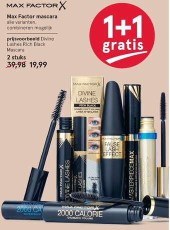 Etos Max Factor mascara aanbieding