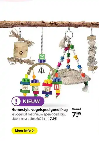 Boerenbond Homestyle Vogelspeelgoed aanbieding