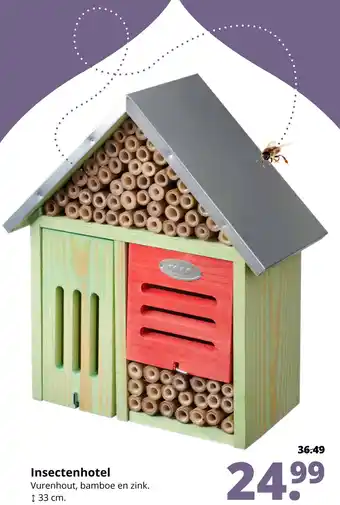 GroenRijk Insectenhotel 33cm aanbieding