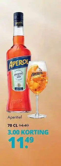 Mitra Aperol Aperitief 3.00 Korting aanbieding